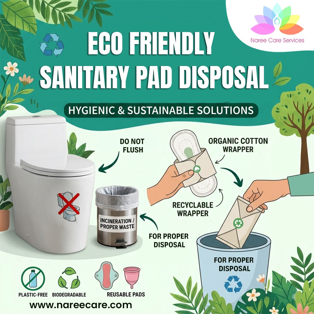Eco friendly sanitary pad disposal