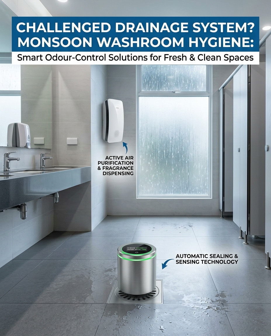 Monsoon Washroom Hygiene Smart Odour-Control Solutions for Fresh & Clean Spaces