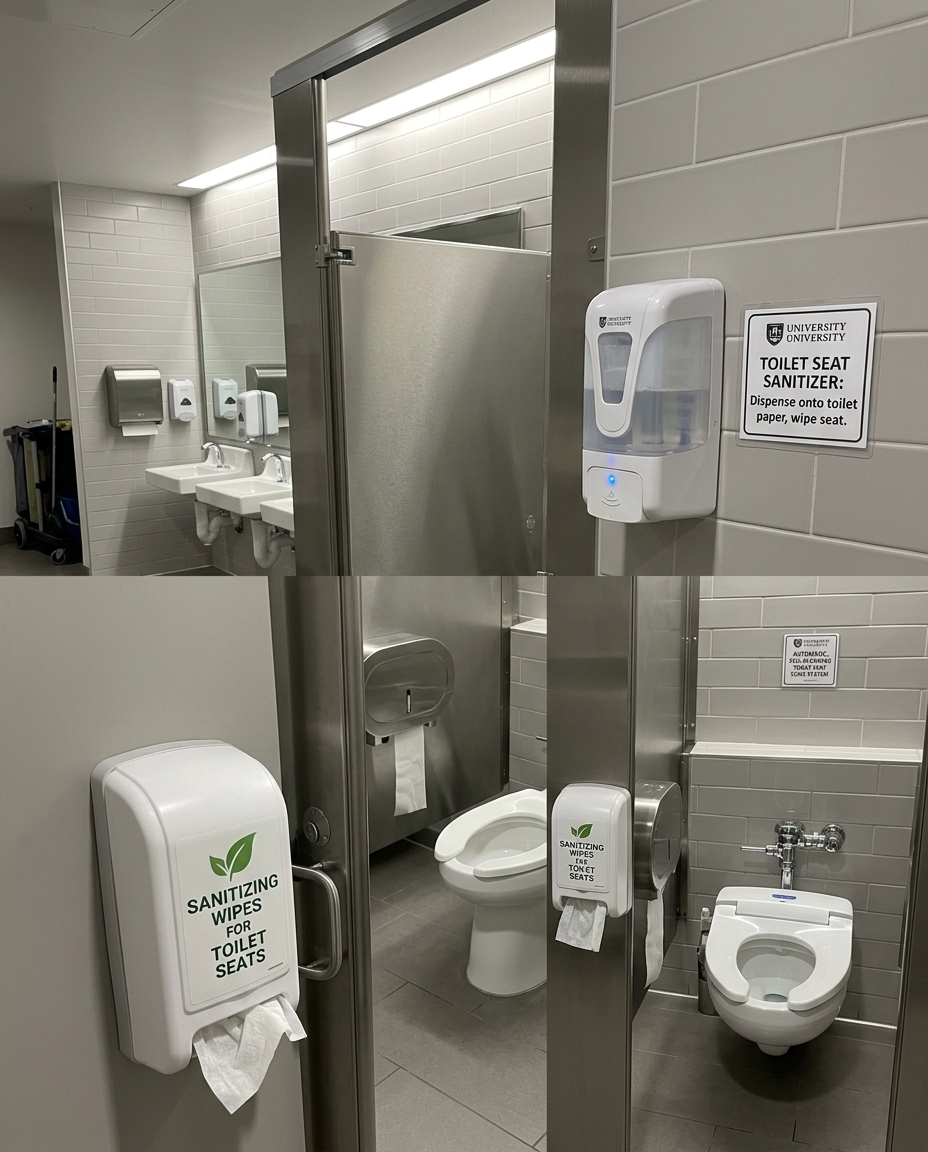Sanitizers for toilet seat