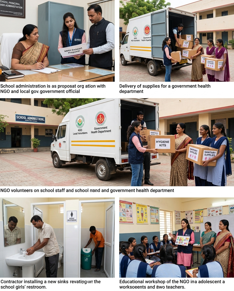 Menstrual health and hygiene Help from NGOs and government
