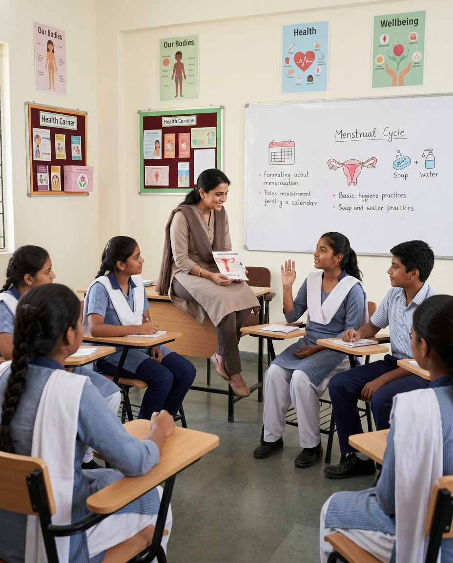 Menstrual health and hygiene Role of School teachers