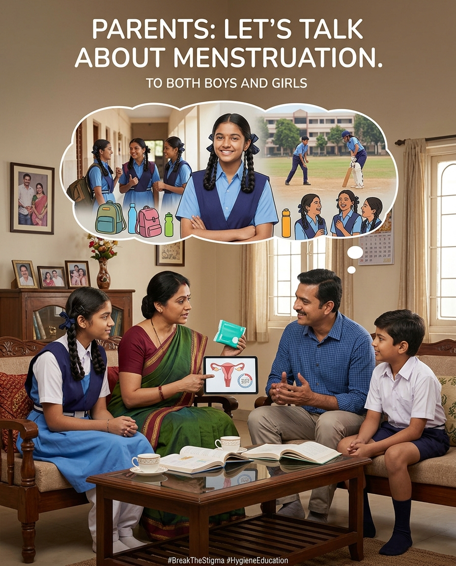 Menstrual health and hygiene Role of parents