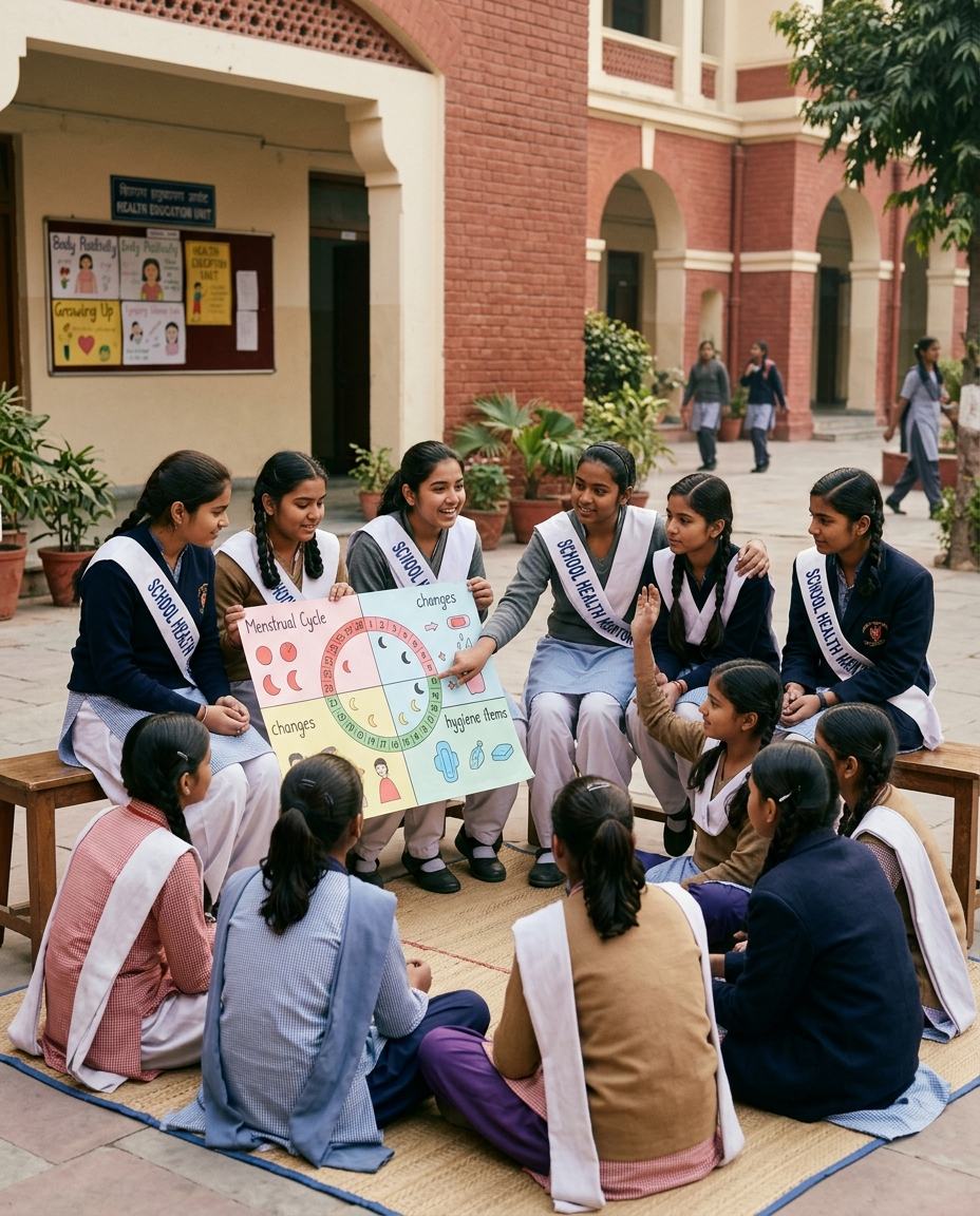 Menstrual health and hygiene Role of students